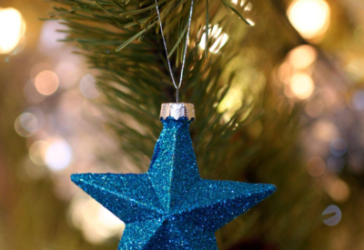 Christmas Tree Decorations: Noble Fir with Gold Ornaments